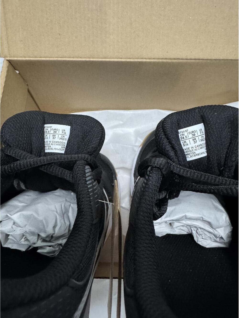 Asics Women's Black Athletic Sneakers with Gum Sole - Picture 6 of 8